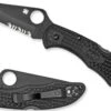 Spyderco Delica 4 Lightweight All Black Folding Knife -Holsters Shop spyderco delica 4 lightweight all black folding knife c11psbbk 69171.1603745137