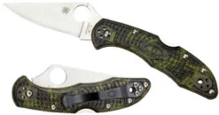 Spyderco Delica 4 Zome Green Folding Knife