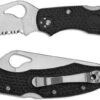 Spyderco Harrier 2 Black FRN Serrated Edge Folding Knife -Holsters Shop spyderco harrier 2 black frn serrated edge folding knife by01psbk2 45905.1601516910