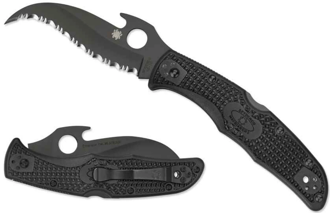 Spyderco Matriarch 2 Lightweight Emerson Opener Black Blade Knife 3 Spyderco Matriarch 2 Lightweight Emerson Opener Black Blade Knife