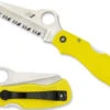 Spyderco Saver Salt Lightweight Yellow Knife -Holsters Shop spyderco saver salt lightweight yellow knife c118syl 97695.1603770302