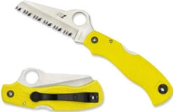 Spyderco Saver Salt Lightweight Yellow Knife