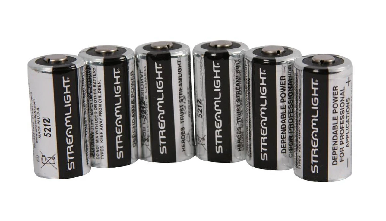 Streamlight 3V CR123 Lithium Batteries - 6 Pack 3 Streamlight 3V CR123 Lithium Batteries - 6 Pack