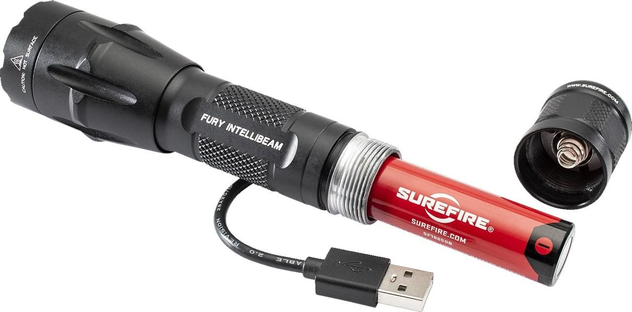 Surefire Fury W/ Intellibeam 1500 Lumen Dual Fuel Tactical LED Flashlight 5 Surefire Fury W/ Intellibeam 1500 Lumen Dual Fuel Tactical LED Flashlight - Image 3