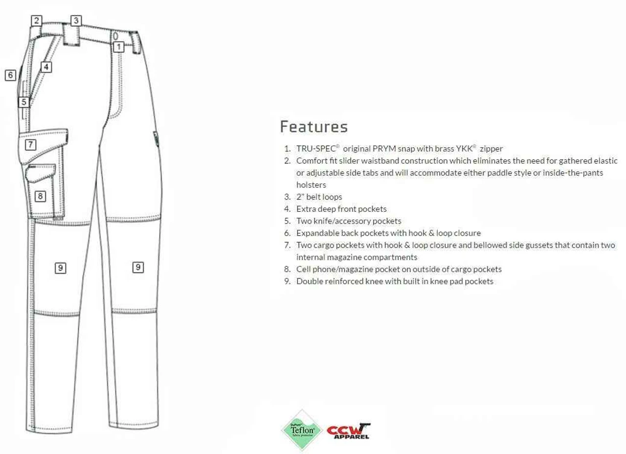 TRU-SPEC 24-7 Series Women's Original Tactical Pants 12 TRU-SPEC 24-7 Series Women's Original Tactical Pants - Image 10