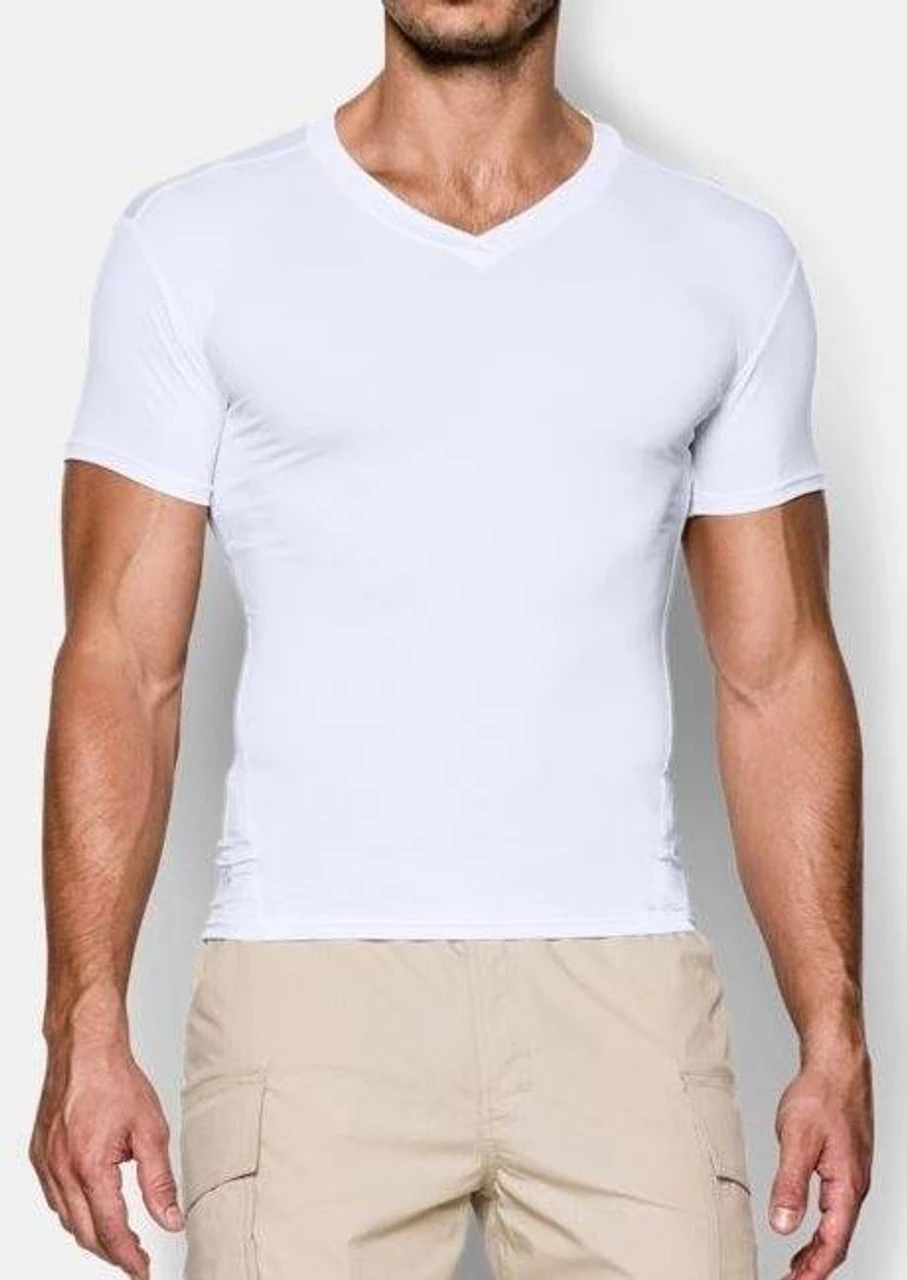 Under Armour Men's Tactical HeatGear Compression V-Neck T-Shirt 12 Under Armour Men's Tactical HeatGear Compression V-Neck T-Shirt - Image 10