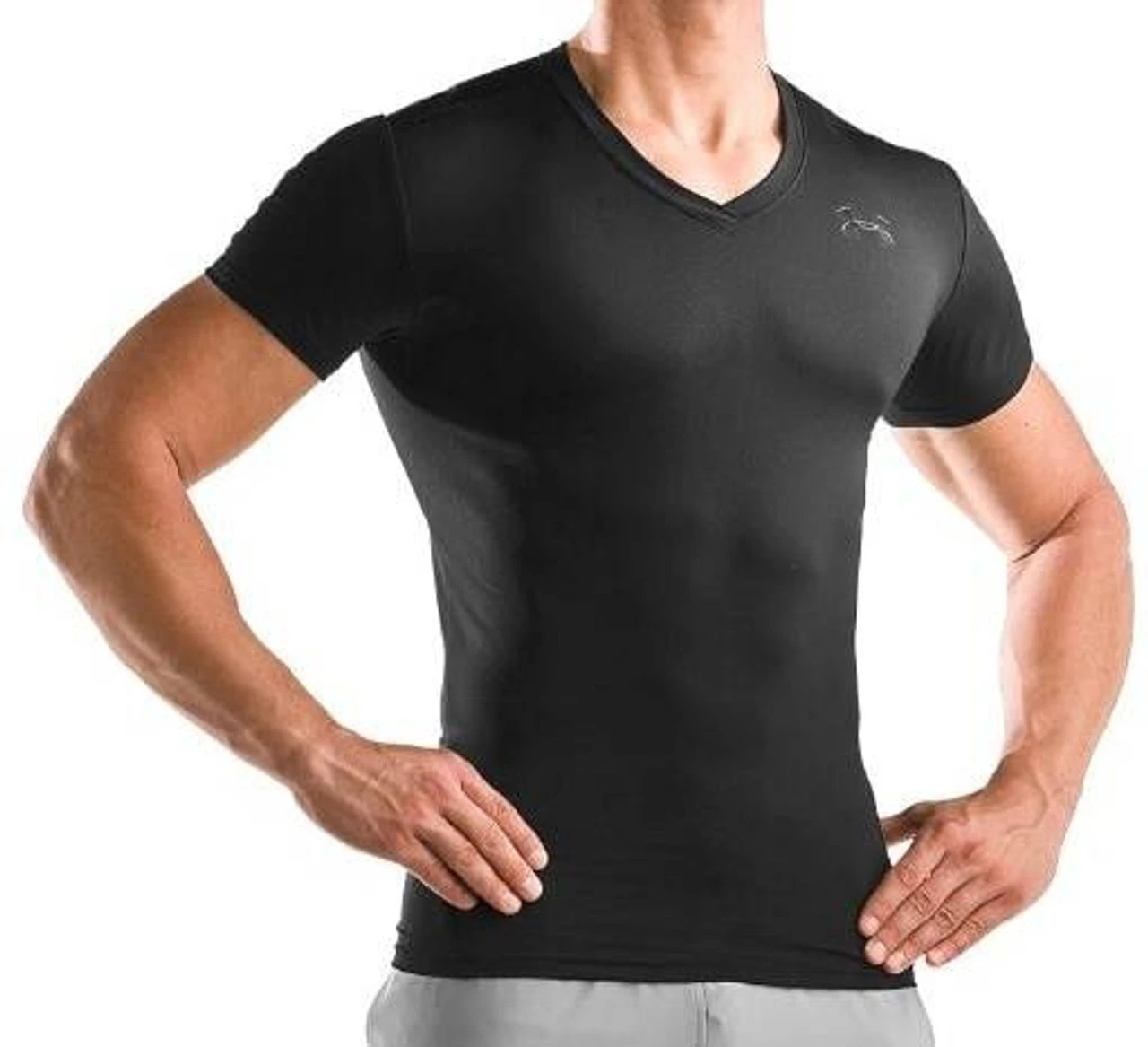 Under Armour Men's Tactical HeatGear Compression V-Neck T-Shirt 8 Under Armour Men's Tactical HeatGear Compression V-Neck T-Shirt - Image 6