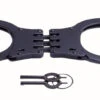 UZI Handcuff Hinged Double-Lock Black -Holsters Shop uzi handcuff hinged double lock black hc h b 67774.1603753486