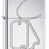 Zippo High Polish Chrome Dog Tags Lighter -Holsters Shop zippo high polish chrome dog tags lighter 24836 30635.1601495669